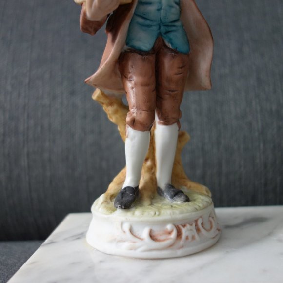 Vintage Ruhla Clock Made in Germany on base with German Figurine - Picture 9 of 16